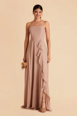 Winnie Convertible Chiffon Dress - Taupe -Elegance Bridal Store taupe winnie convertible bridesmaid dress 06
