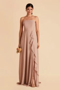 Winnie Convertible Chiffon Dress - Taupe -Elegance Bridal Store taupe winnie convertible bridesmaid dress 10