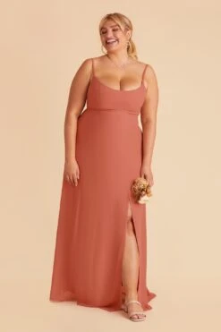 Amy Chiffon Dress - Terracotta -Elegance Bridal Store terracotta amy plus size bridesmaid dress 01 1b38db23 df5d 491b b7b4 57bba8dcd318