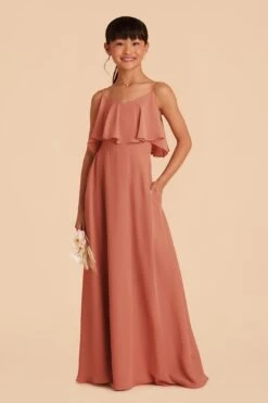 Janie Convertible Junior Dress - Terracotta 9 Janie Convertible Junior Dress - Terracotta -Elegance Bridal Store terracotta janie convertible junior bridesmaid dress 01