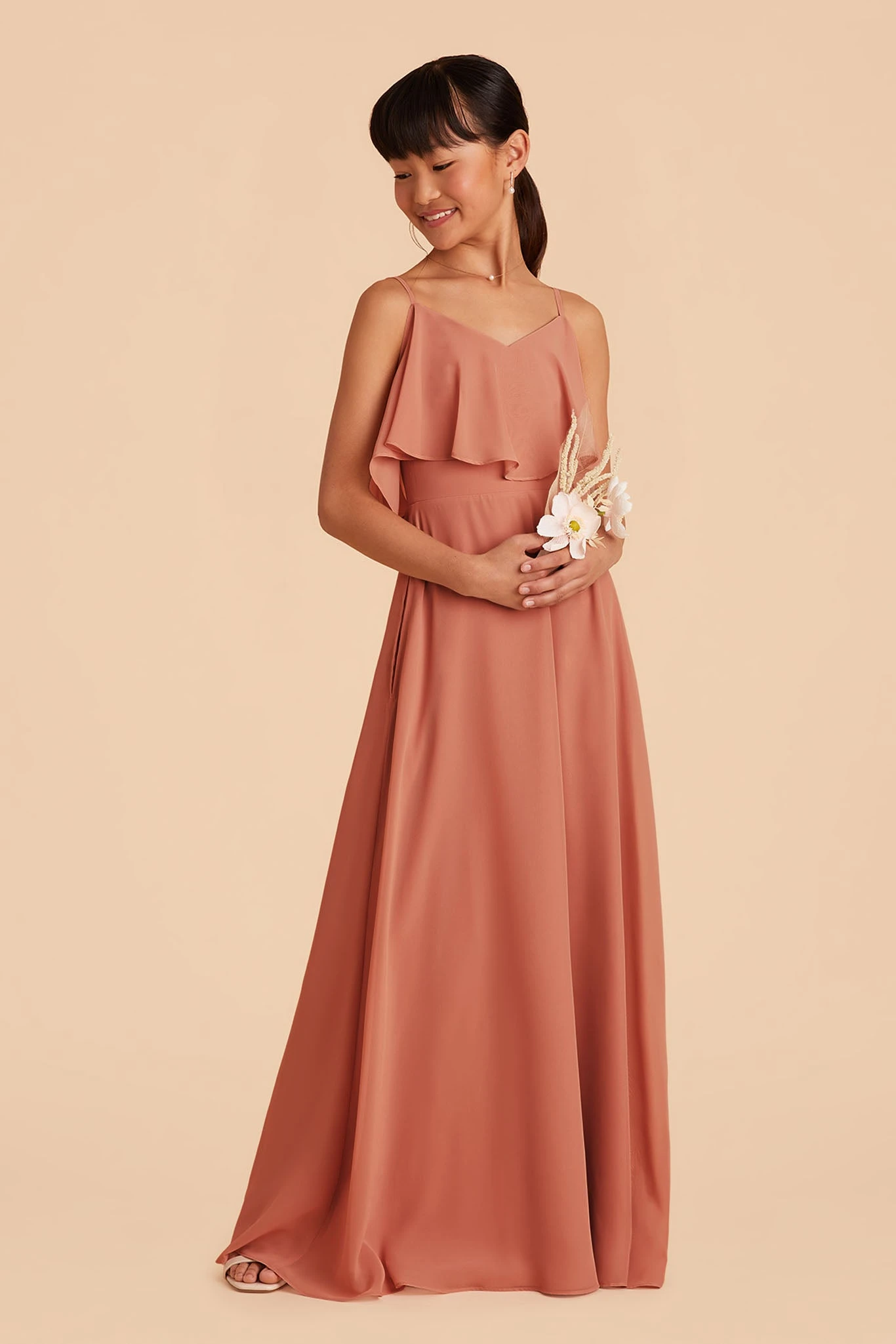 Janie Convertible Junior Dress - Terracotta 3 Janie Convertible Junior Dress - Terracotta