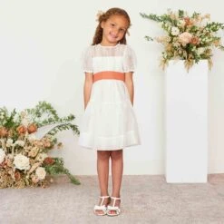 Liz Flower Girl Sash - Terracotta 12 Liz Flower Girl Sash - Terracotta -Elegance Bridal Store terracotta liz flower girl sash 01 ffe888aa a557 4f16 9b71 375bf899bab5