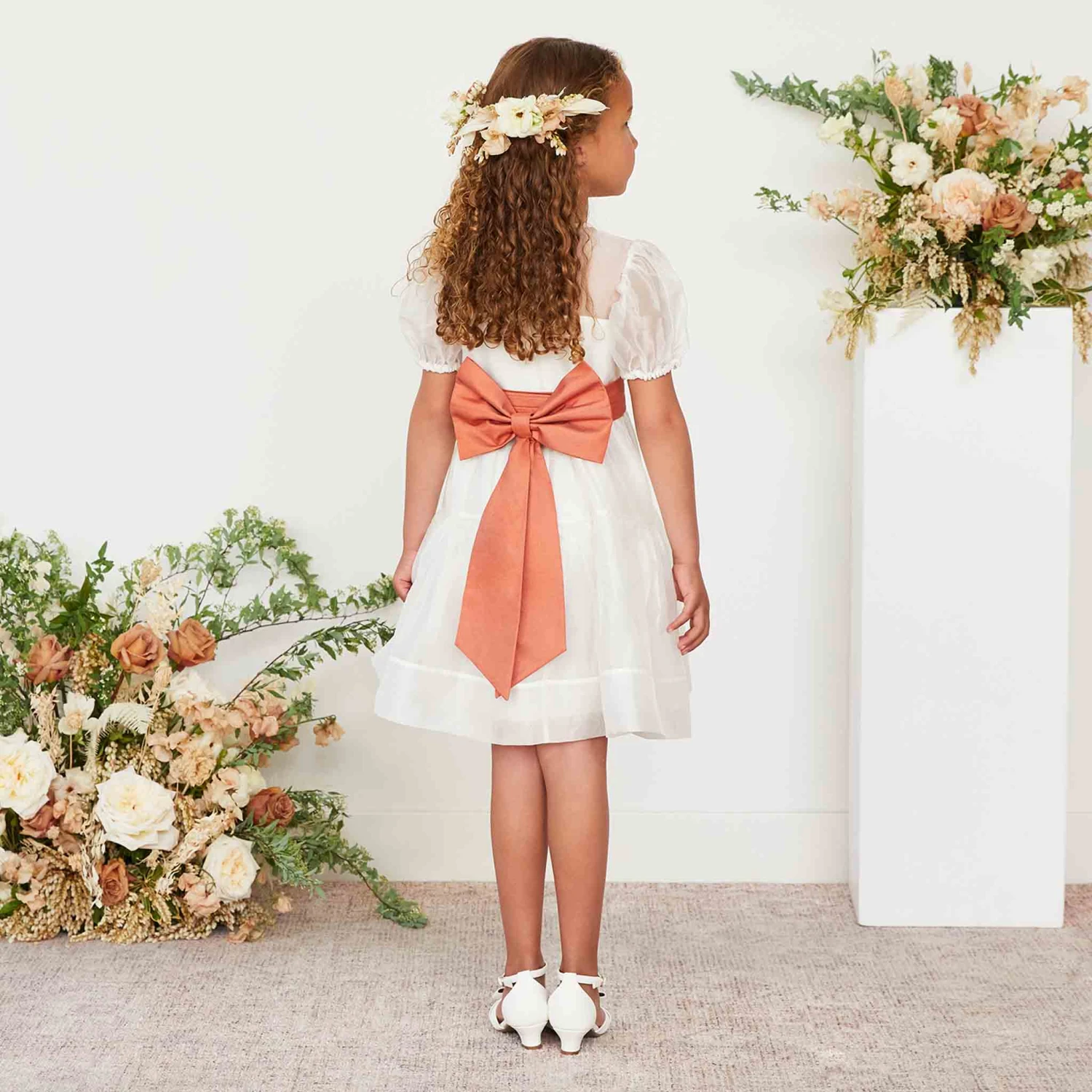 Liz Flower Girl Sash - Terracotta 9 Liz Flower Girl Sash - Terracotta - Image 7