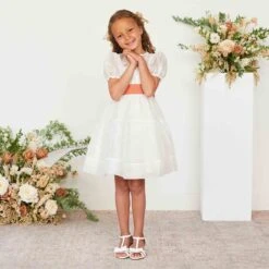 Liz Flower Girl Sash - Terracotta 14 Liz Flower Girl Sash - Terracotta -Elegance Bridal Store terracotta liz flower girl sash 04
