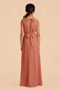 Sienna Junior Dress - Terracotta -Elegance Bridal Store terracotta sienna junior bridesmaid dress 04