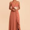 Theresa Chiffon Dress - Terracotta