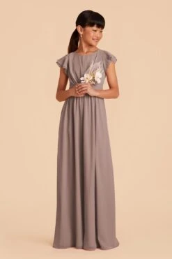 Celine Junior Dress - Toffee -Elegance Bridal Store toffee celine junior bridesmaid dress 03