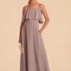 Janie Convertible Junior Dress - Toffee -Elegance Bridal Store toffee janie convertible slit junior bridesmaid dress 01