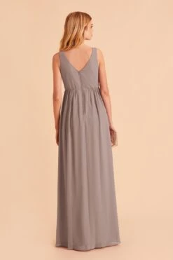 Laurie Empire Dress - Toffee -Elegance Bridal Store toffee laurie convertible slit bridesmaid dress 06
