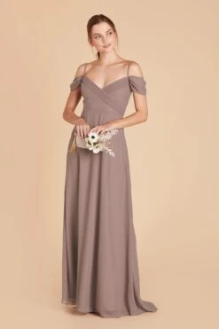 Spence Convertible Dress - Toffee -Elegance Bridal Store toffee spence convertible slit bridesmaid dress 02