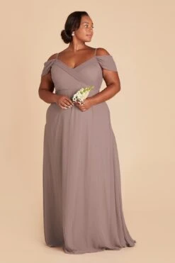 Spence Convertible Dress - Toffee -Elegance Bridal Store toffee spence convertible slit plus size bridesmaid dress 02