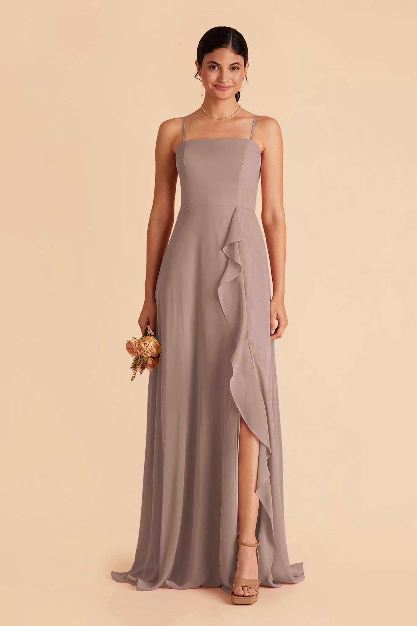 Winnie Convertible Chiffon Dress - Toffee 3 Winnie Convertible Chiffon Dress - Toffee