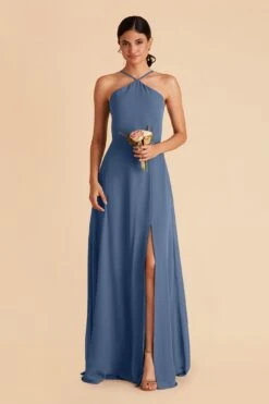 Juliet Chiffon Dress - Twilight -Elegance Bridal Store twilight juliet slit bridesmaid dress 03