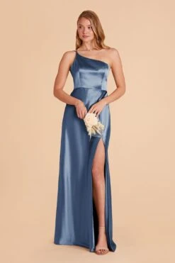 Kensie Shiny Satin Dress - Twilight -Elegance Bridal Store twilight kensie satin bridesmaid dress 04