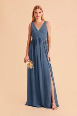 Laurie Empire Dress - Twilight -Elegance Bridal Store twilight laurie slit bridesmaid dress 01