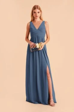Laurie Empire Dress - Twilight -Elegance Bridal Store twilight laurie slit bridesmaid dress 02