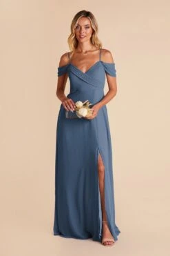 Spence Convertible Dress - Twilight -Elegance Bridal Store twilight spence convertible slit bridesmaid dress 02