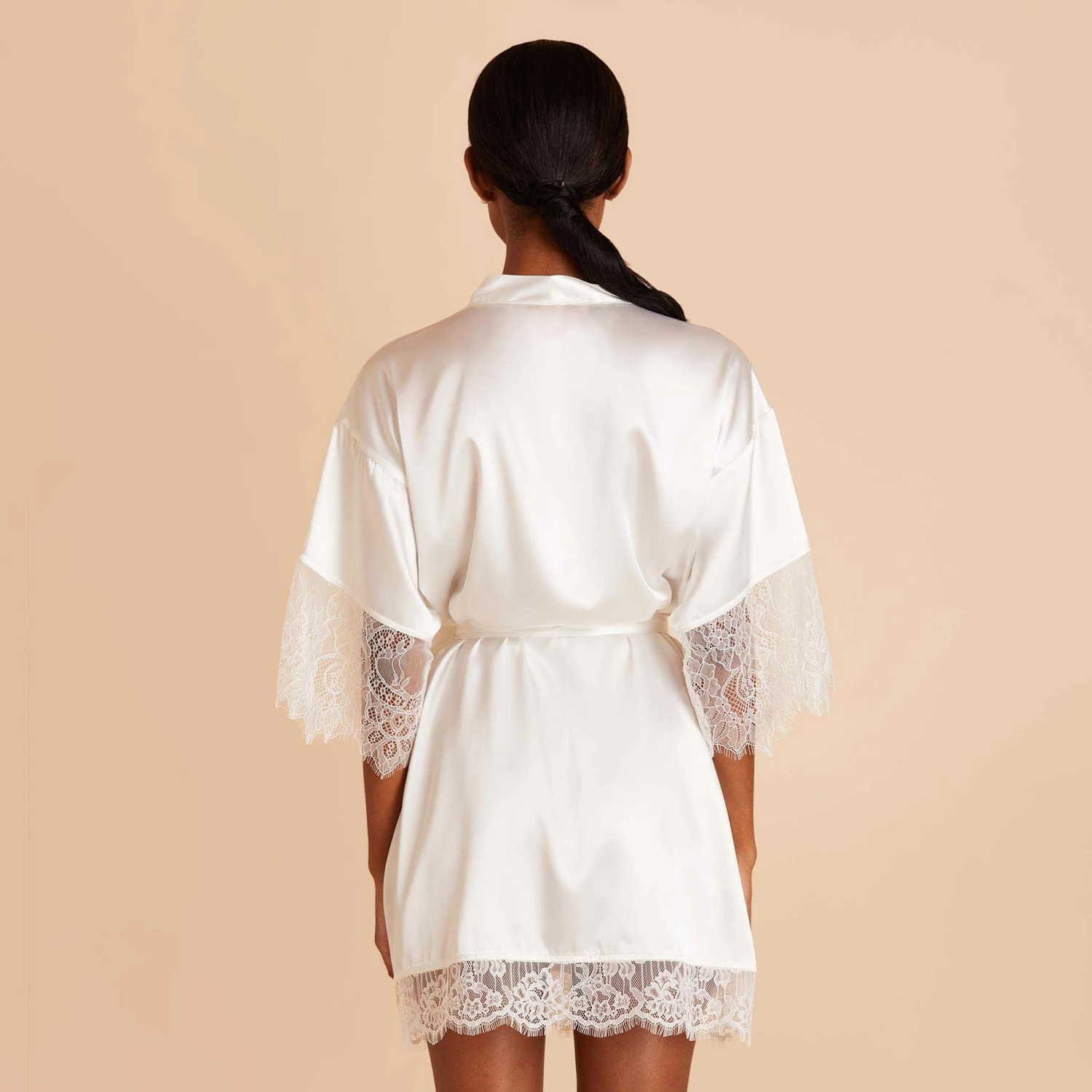 Betty Lace Robe - White 8 Betty Lace Robe - White - Image 6